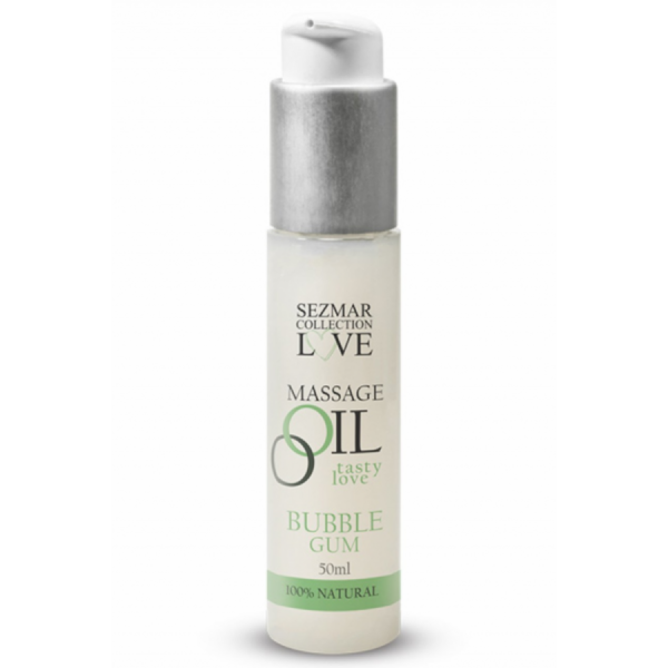 Huile de massage comestible bubble gum 50ml 
